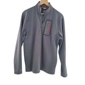 Under Armour Pullover Sweater‎ Mens Size Medium Loose Fit Gray Mock Neck Fleece